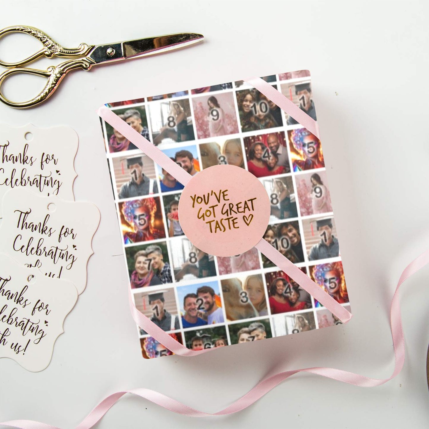 2 Rolls Gift Wrap (Color Grid)