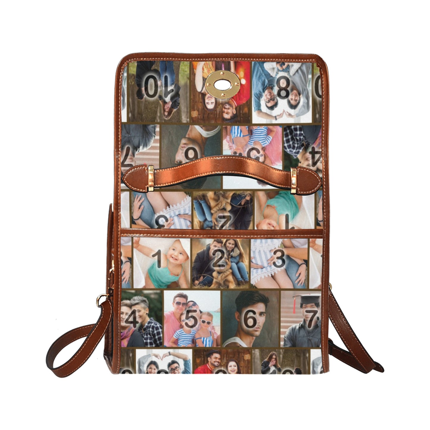 The Boston FotoBag Color (Brick Layer) with Brown Accents