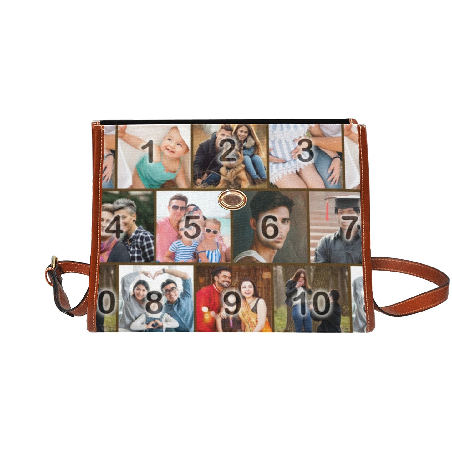 The Boston FotoBag Color (Brick Layer) with Brown Accents