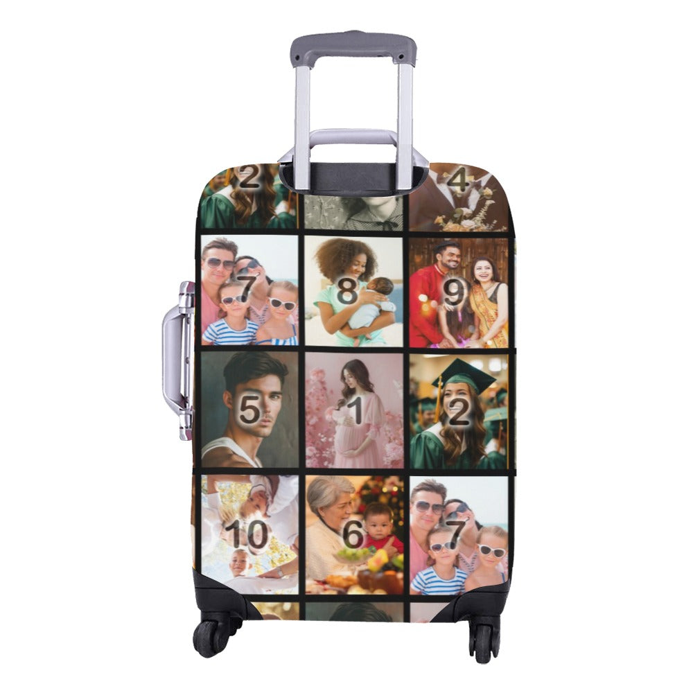 Color Grid Luggage Cover/Medium 22"-25"