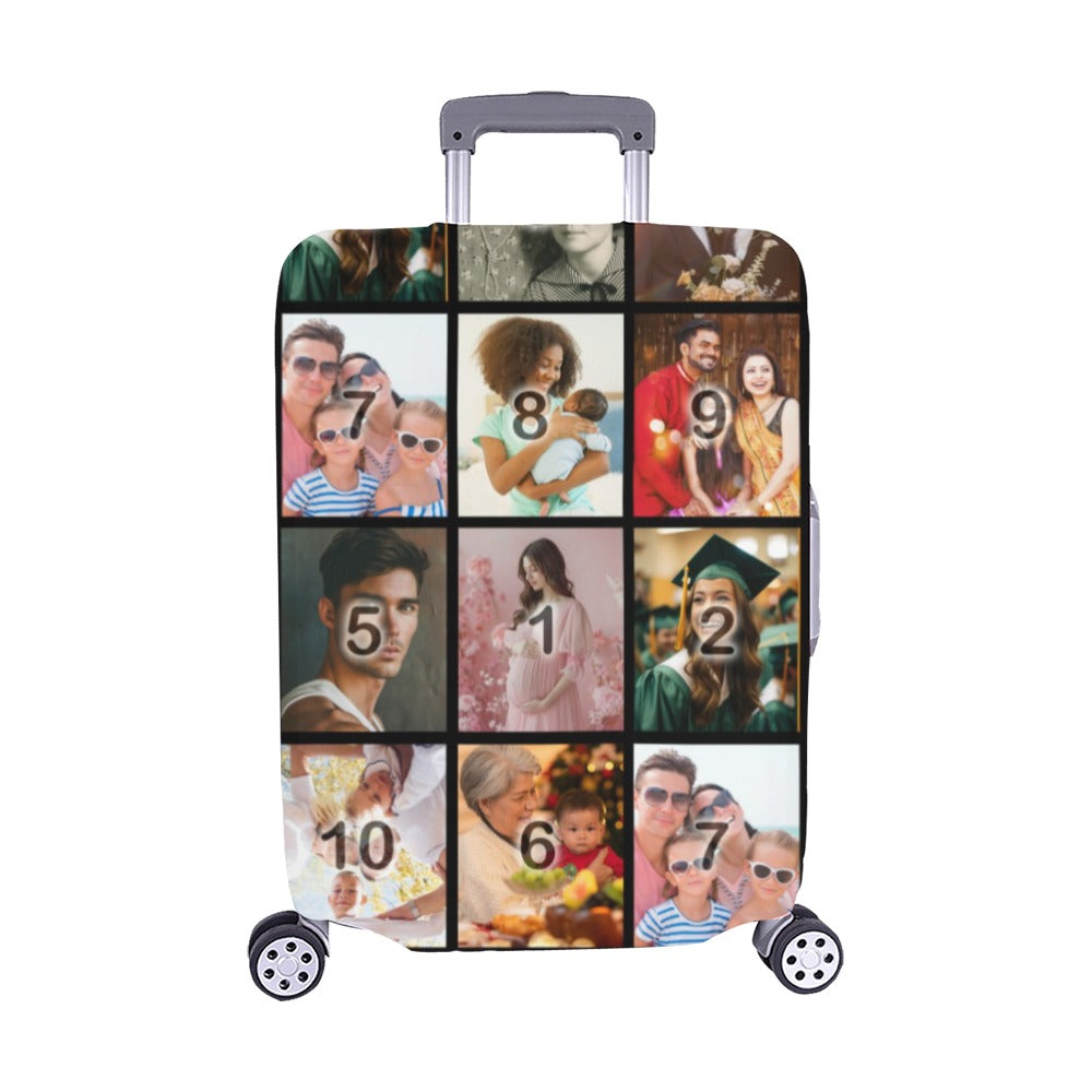 Color Grid Luggage Cover/Medium 22"-25"