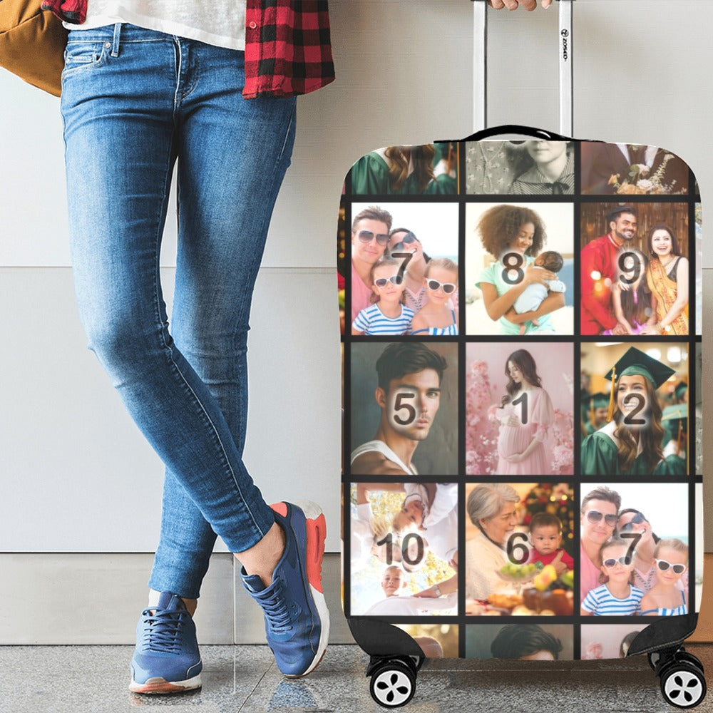 Color Grid Luggage Cover/Large 26"-28"