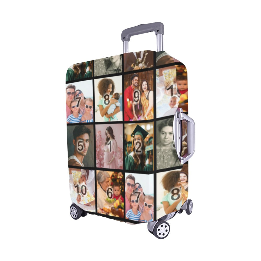 Color Grid Luggage Cover/Medium 22"-25"