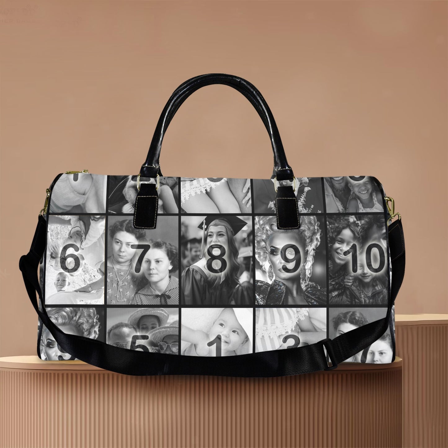 FotoBag Original Black & White (Grid) with Black Accents