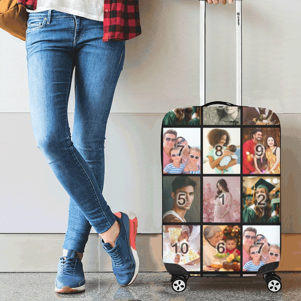 Color Grid Luggage Cover/Small 18"-21"