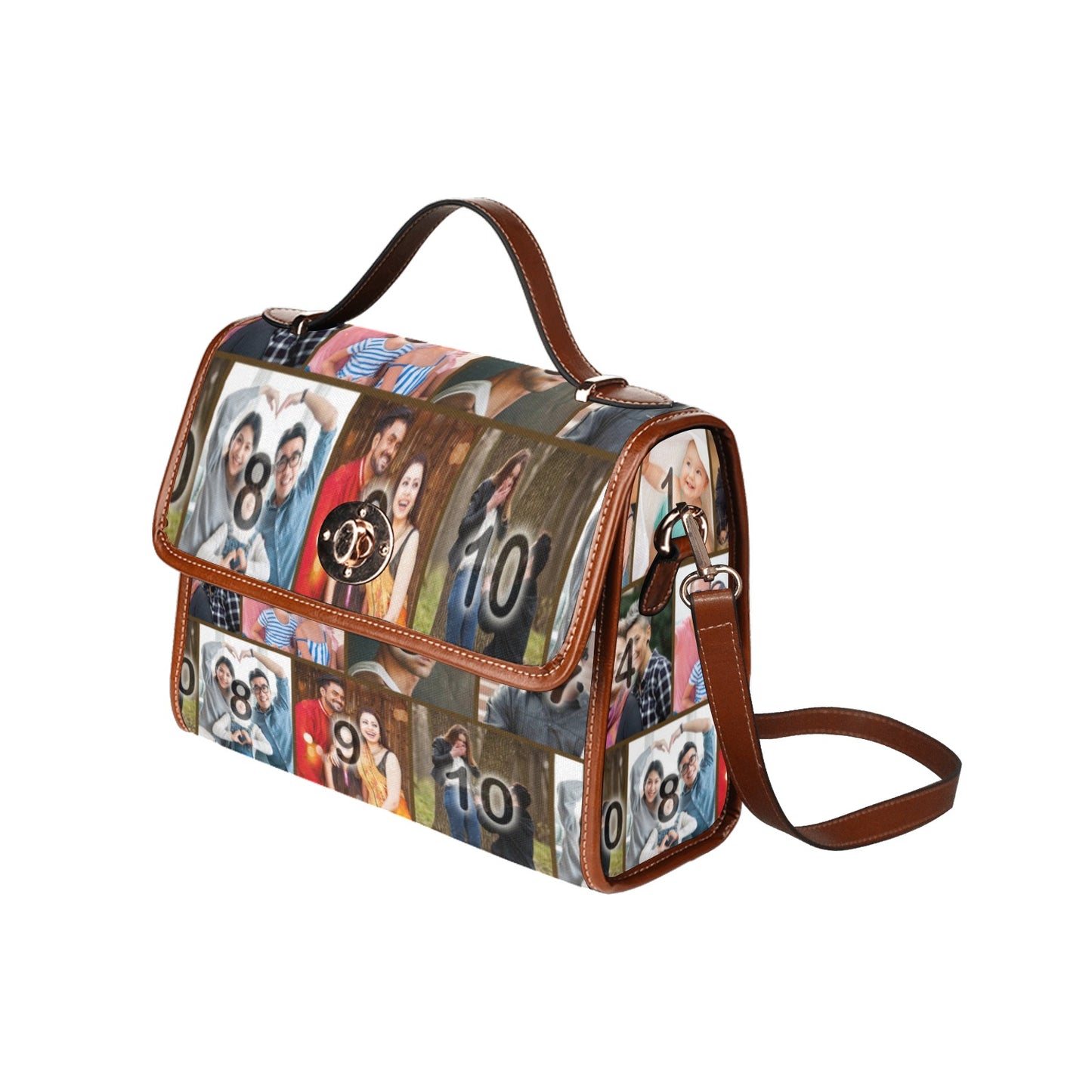 The Boston FotoBag Color (Brick Layer) with Brown Accents