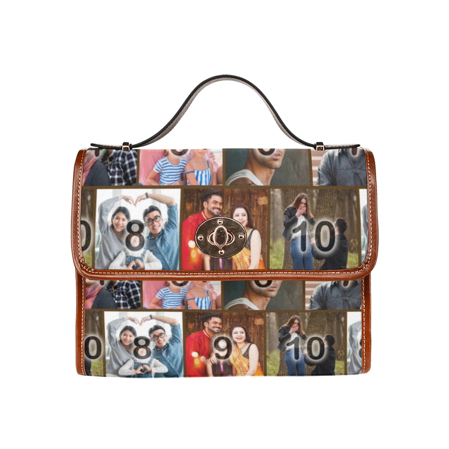 The Boston FotoBag Color (Brick Layer) with Brown Accents