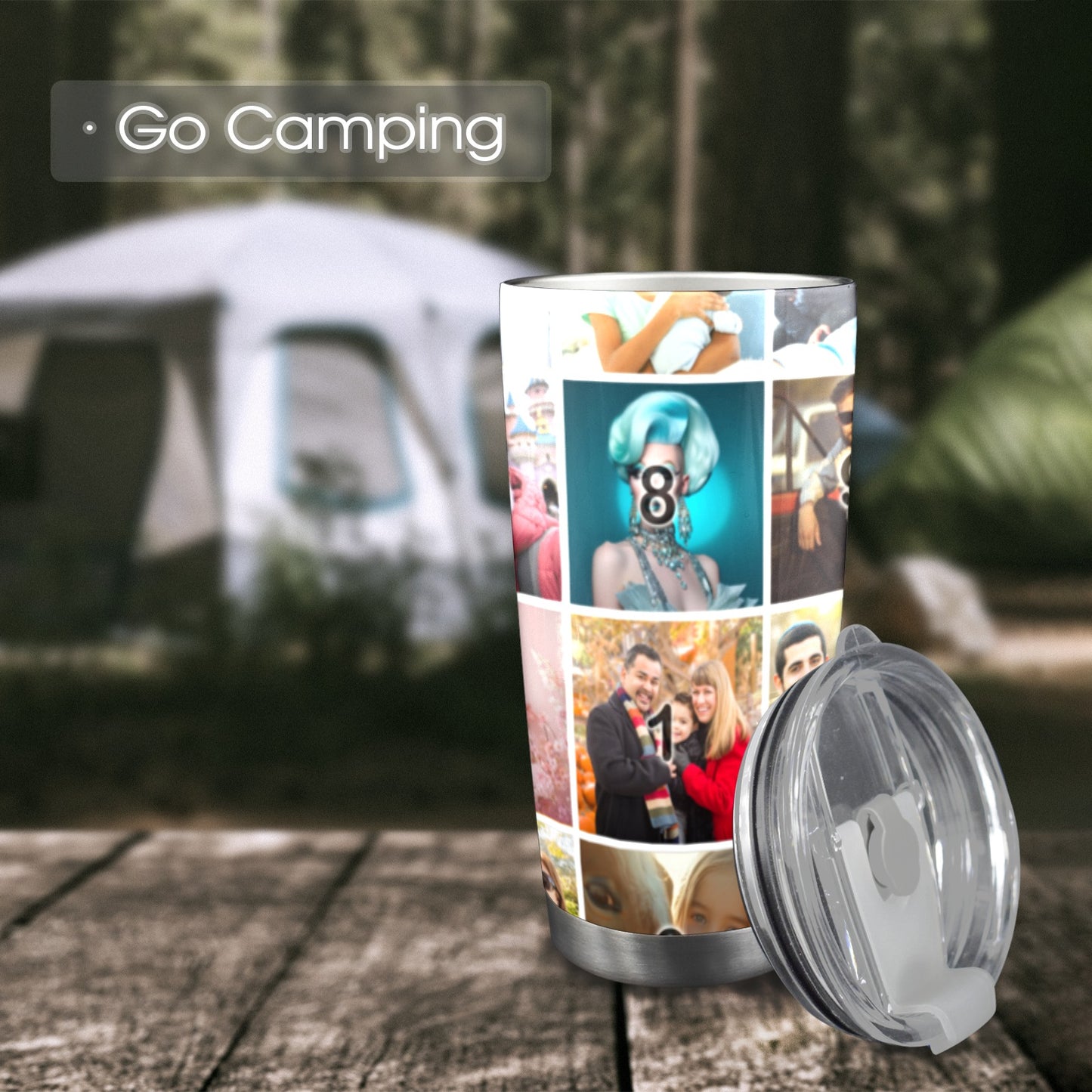 Color Grid 20oz Mobile Tumbler