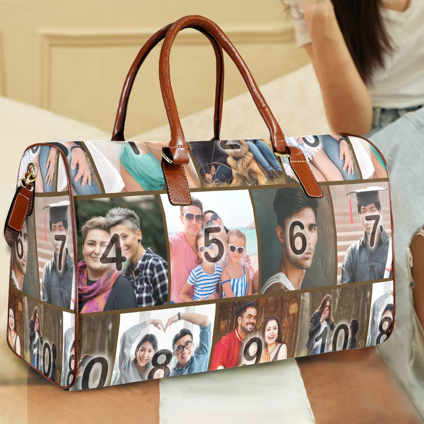FotoBag Original Color (Brick Layer) with Brown Accents
