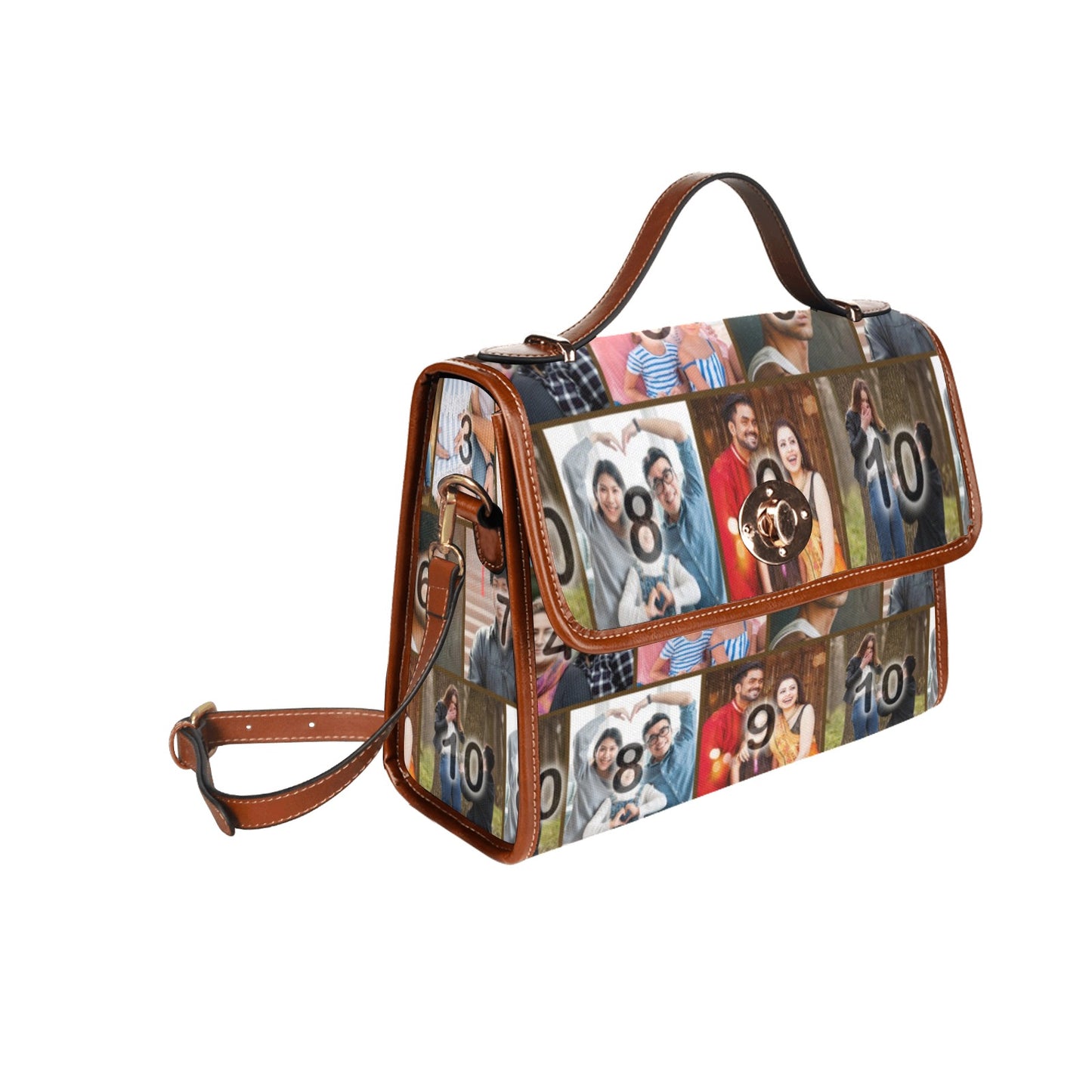 The Boston FotoBag Color (Brick Layer) with Brown Accents
